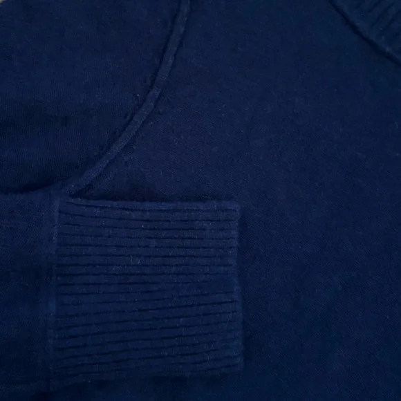 NWOT Free People Navy Blue Nocturnal Wool Cashmere Cardigan Preppy - Picture 5 of 9